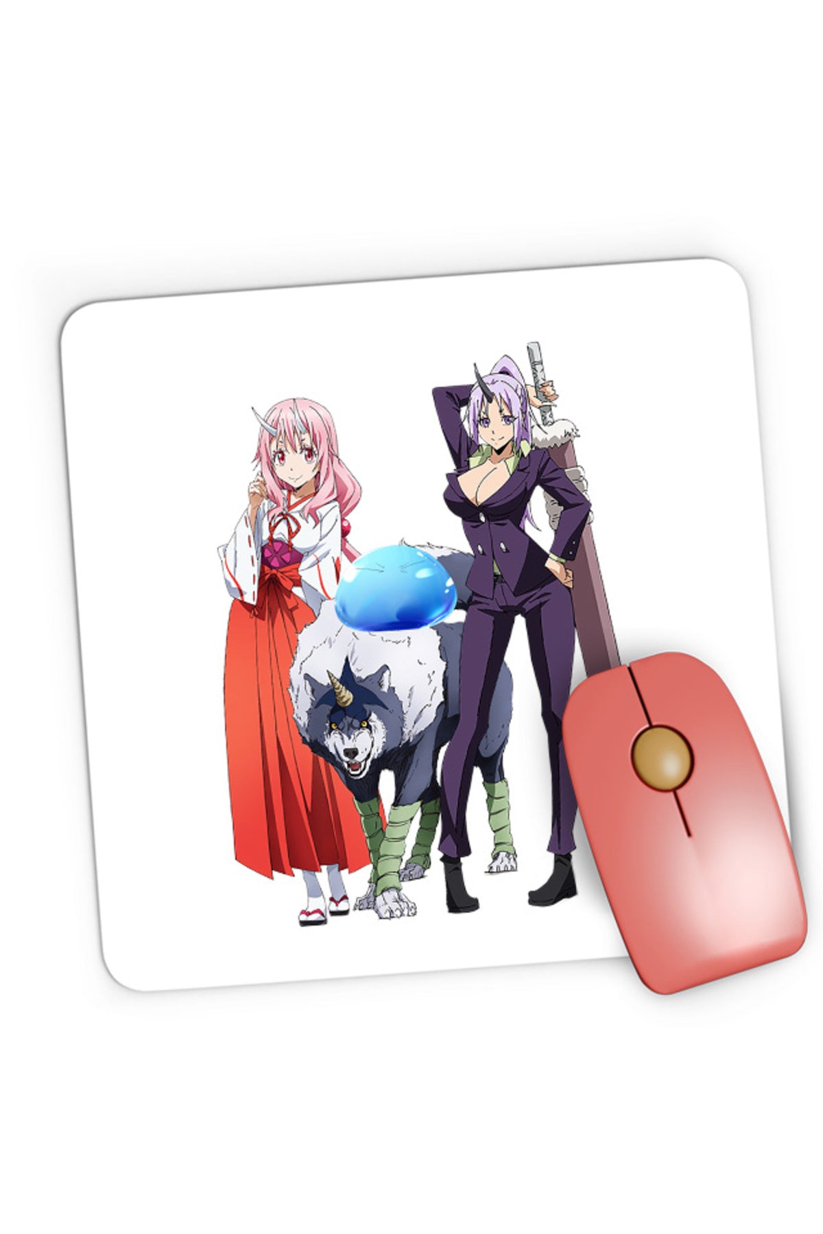 Mousepad Gaming TenSura Slime Isekai Shuna Ranga Rinmuru Shin Anime, 21x19 cm