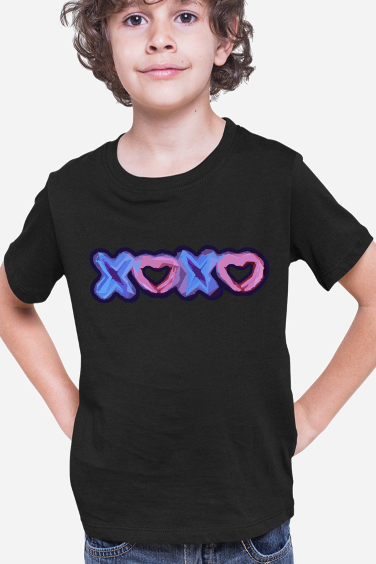 Tricou copii XOXO Logo Heart Abstract Minimalist Drama