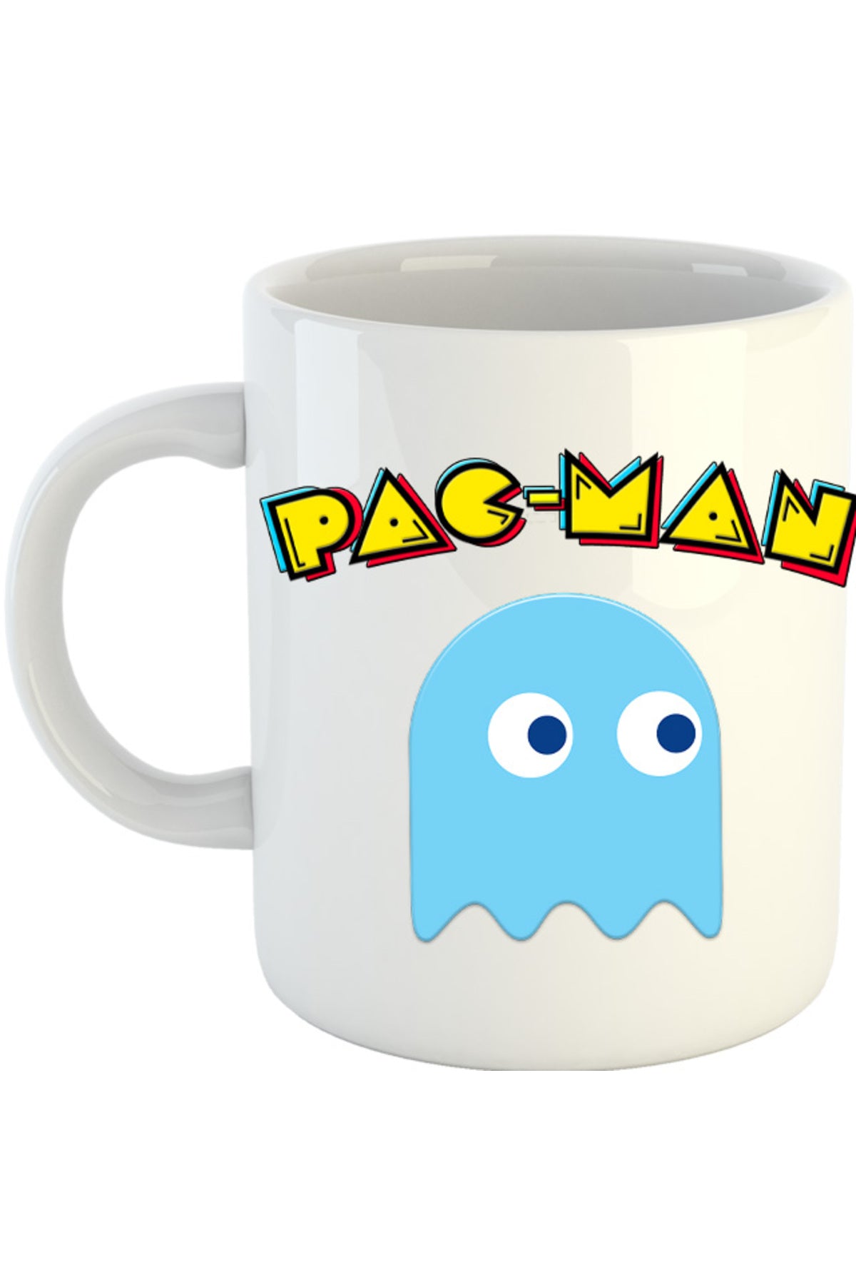 Cana Pac Man Blue Ghost Monster Logo, alba, 330 ml