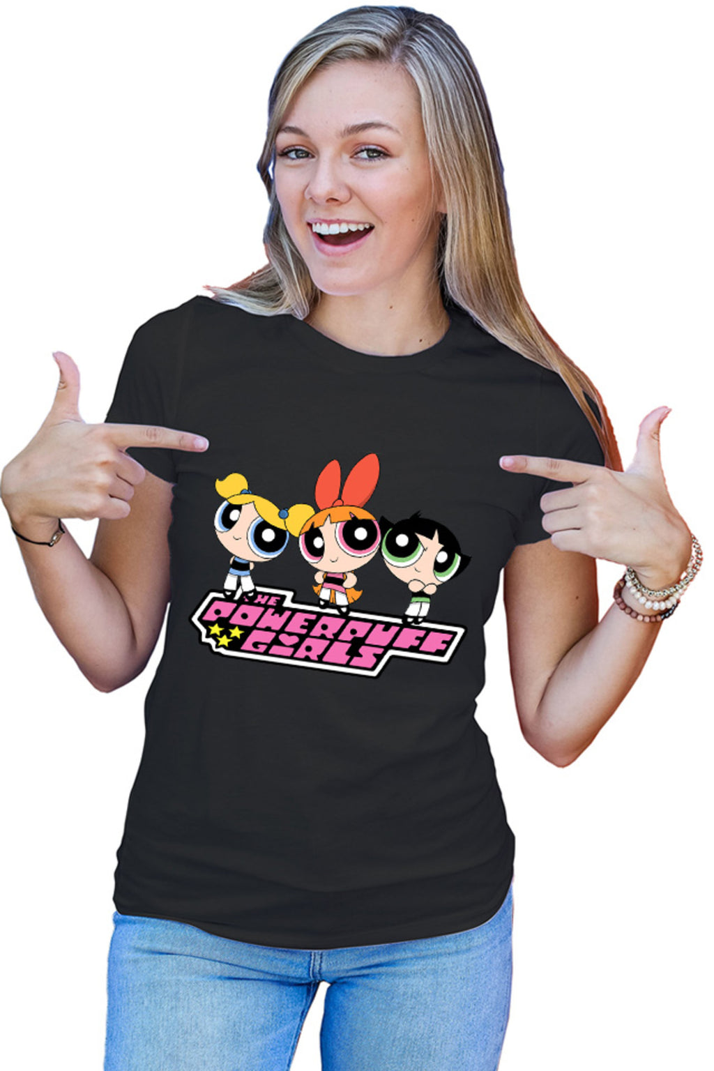 Tricou dama The Powerpuff Girls Bubble Butterup