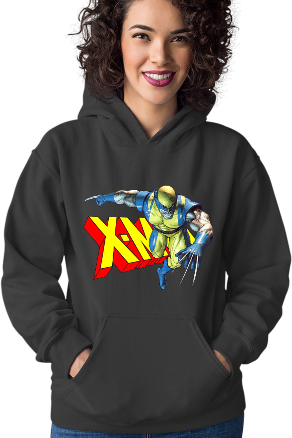 Hanorac dama Wolverine X-Men Logo Superpower Hero