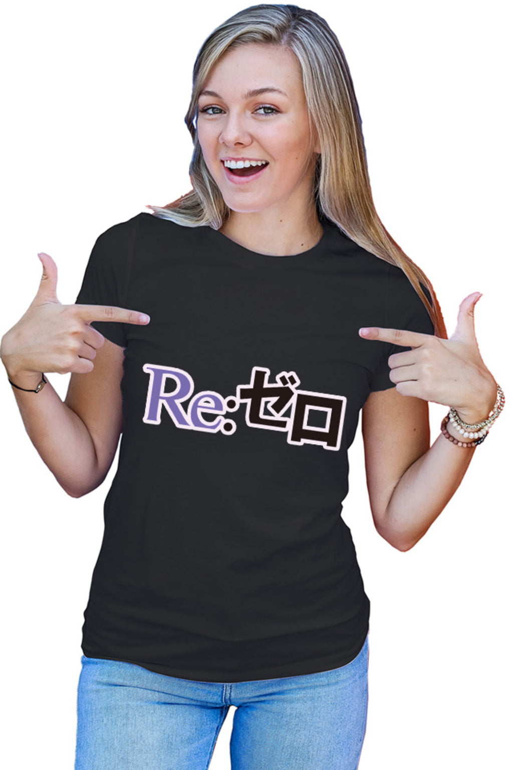 Tricou dama Re Zero Logo Fantasy Drama Isekai Fortnite