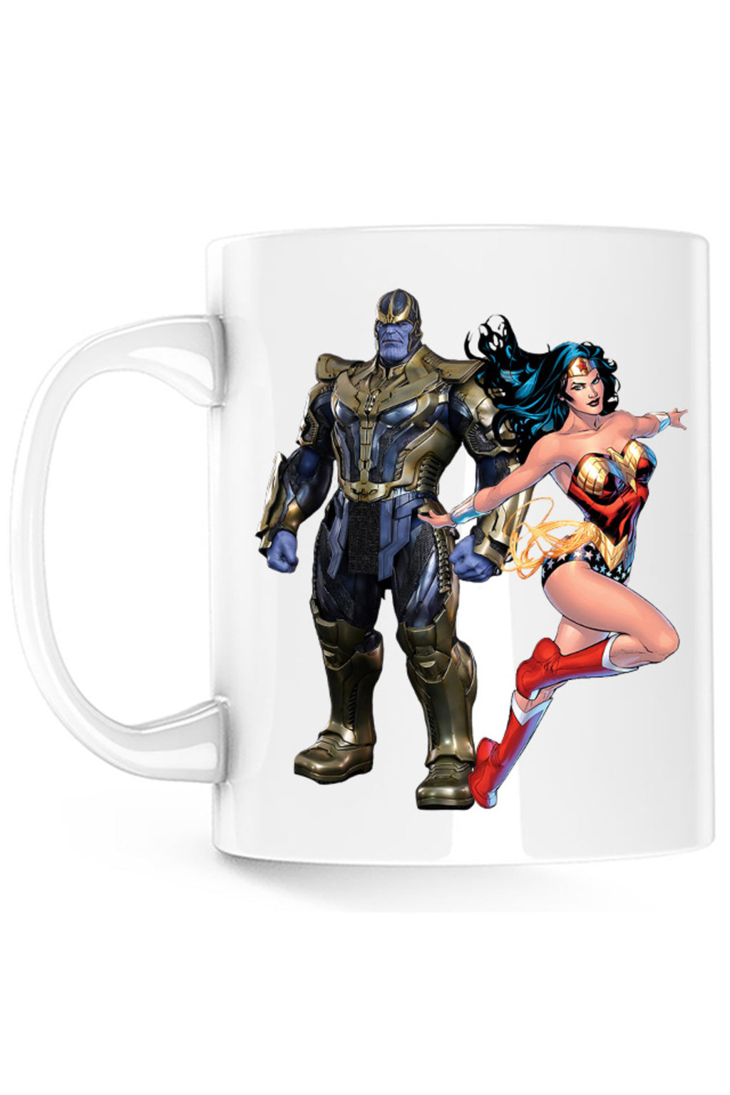Cana Thanos Wonder Woman Hero Villian Star, alba, 330 ml