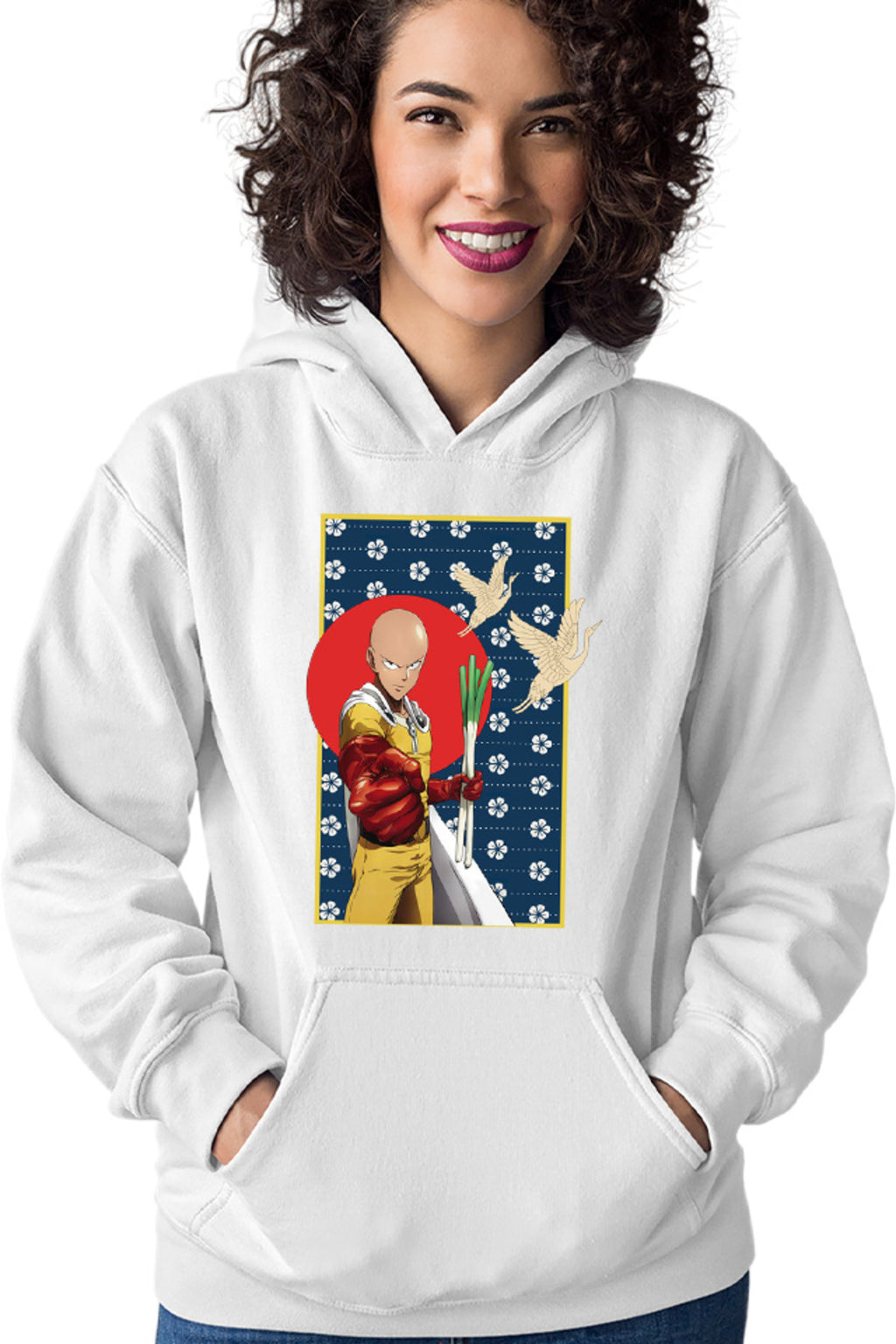 Hanorac dama One-Punch Man Japanese Pattern Flag Bird
