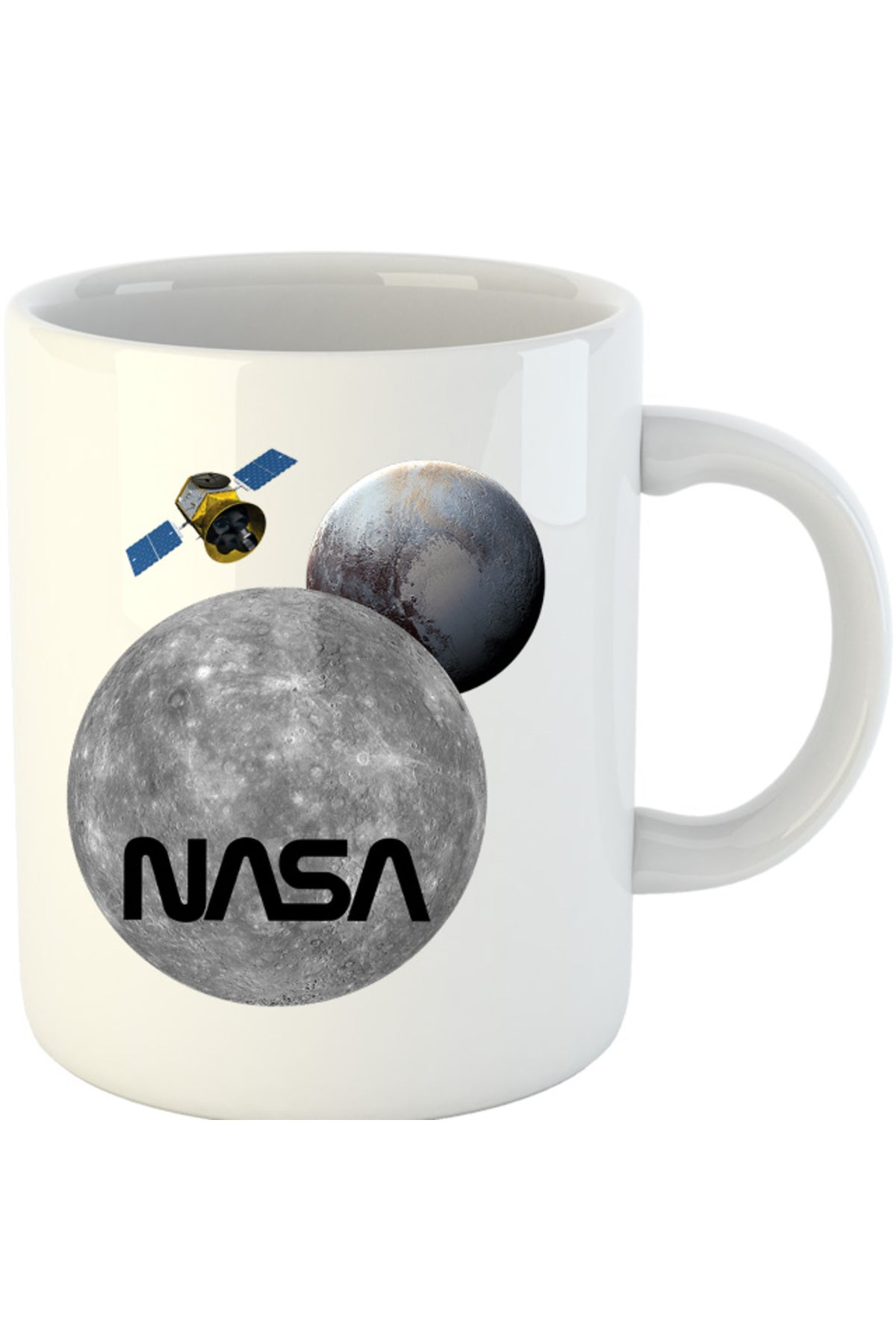 Cana NASA Moon Pluto Space Ship, alba, 330 ml