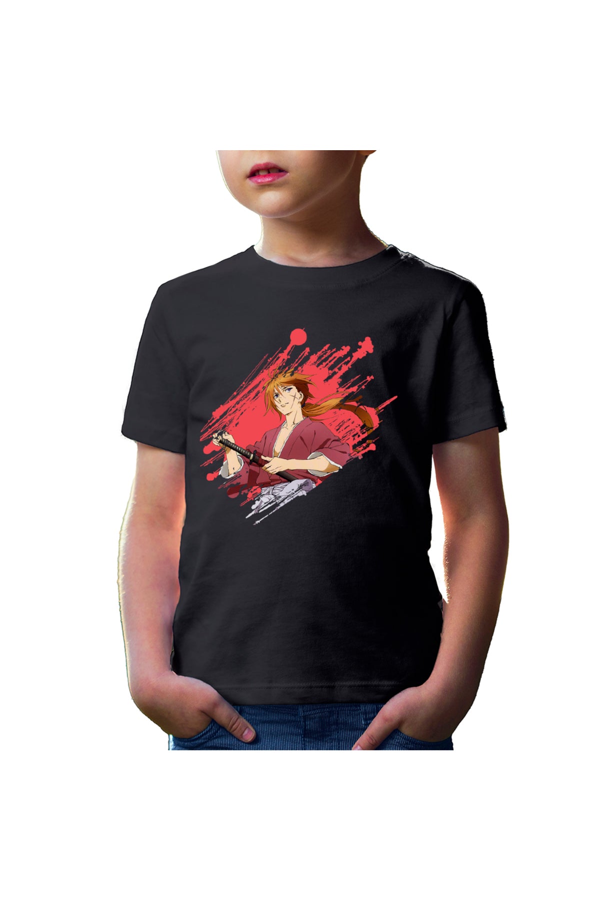 Tricou copii Rurouni Kenshin Brush Meiji Swordsman Romantic Story