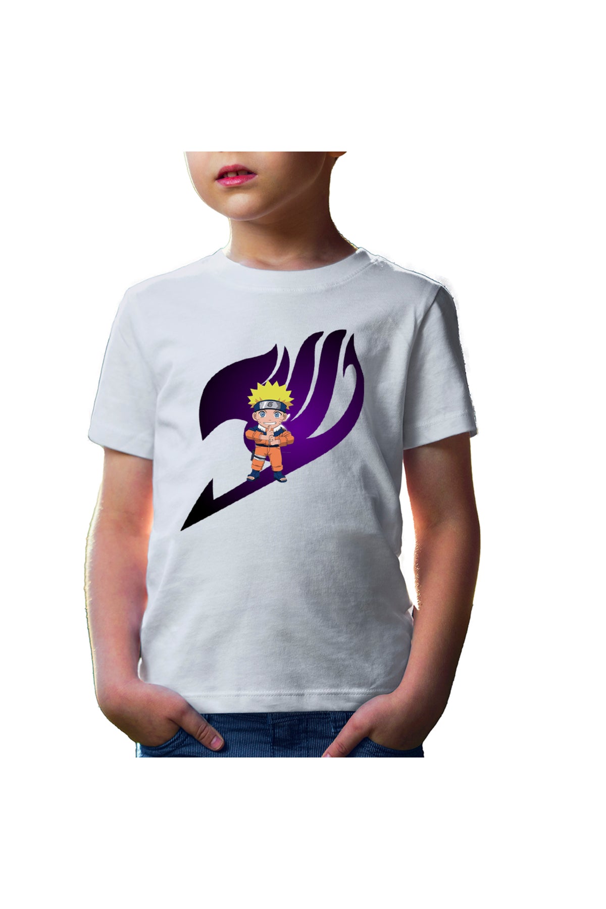 Tricou copii Fairy Tail Logo Emblem Naruto Chibi