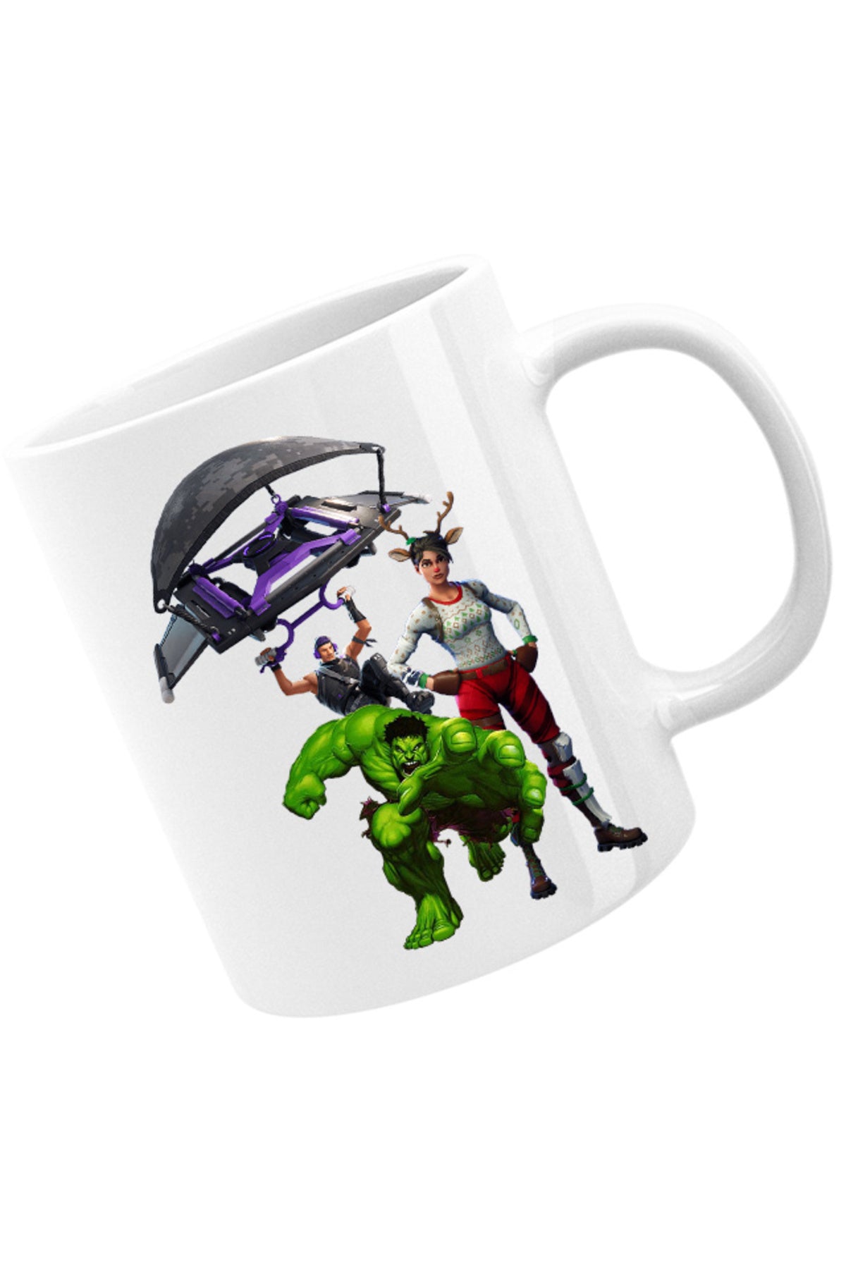 Cana Hulk Fortnite Jump Parachute America Captain, alba, 330 ml