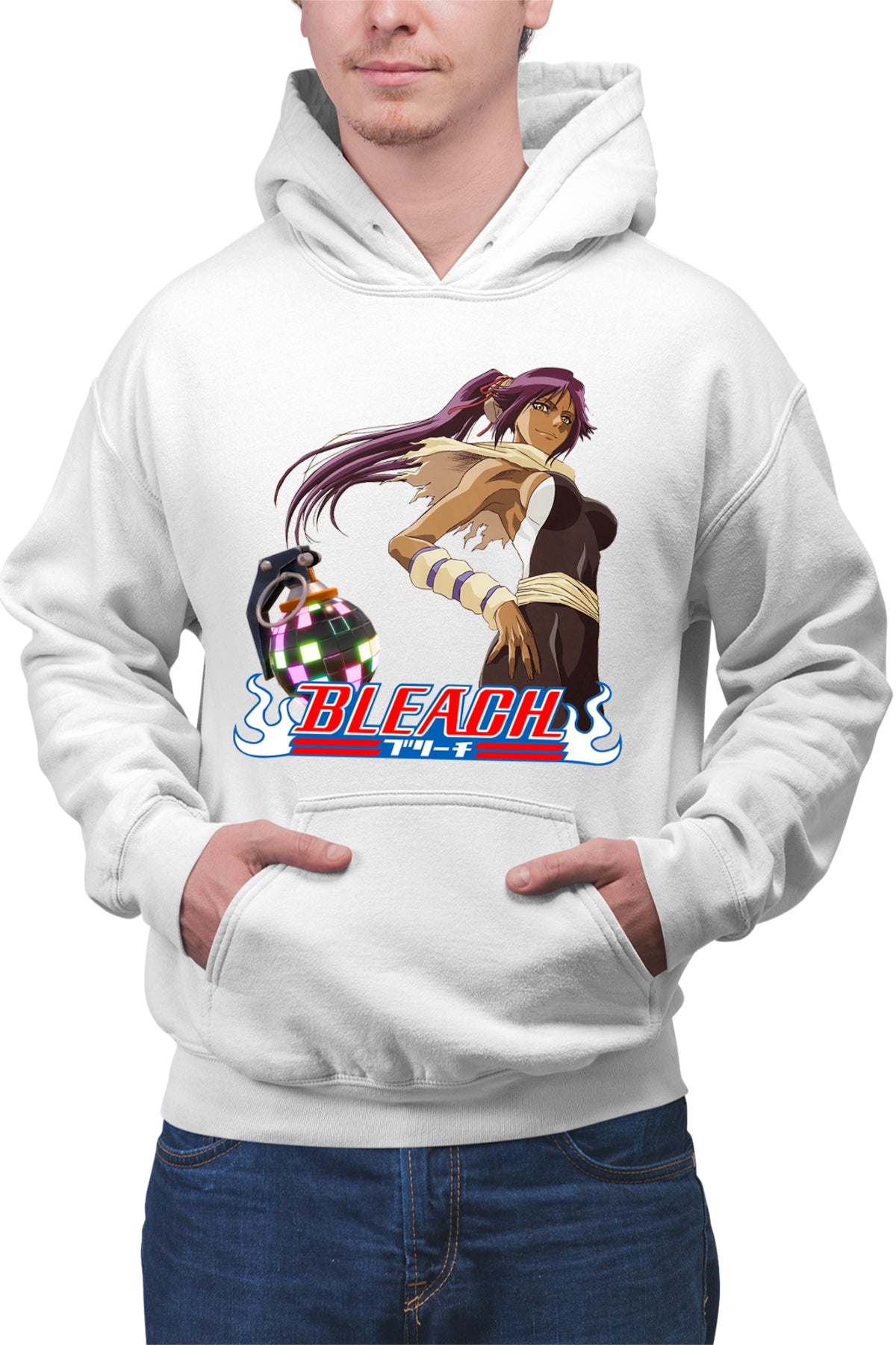 Hanorac barbati Bleach Yoruichi Shihouin Fortnite Magenta Bomb