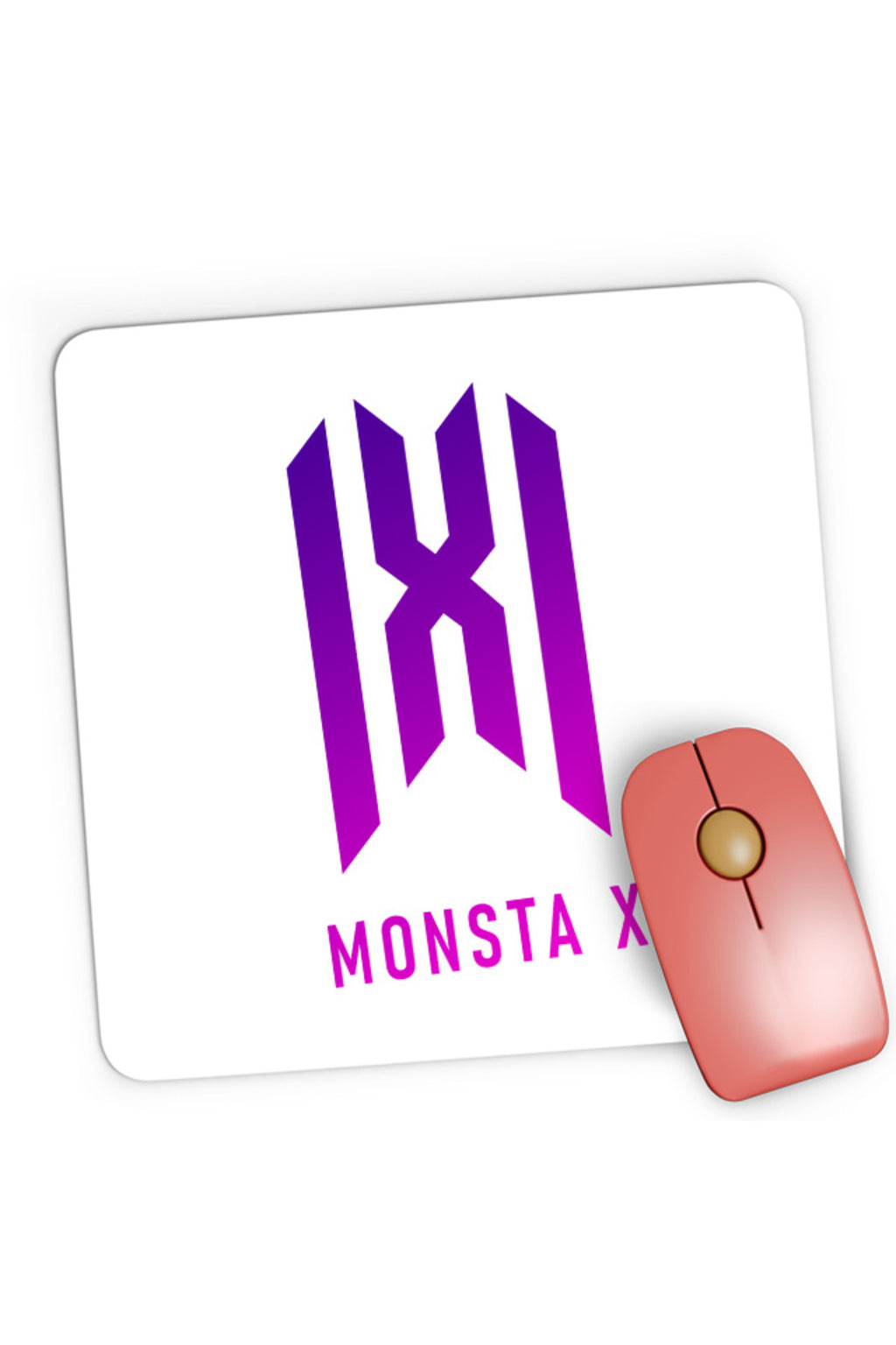 Mousepad Gaming Monsta X Logo Merch K-Pop Album New Come Back, 21x19 cm