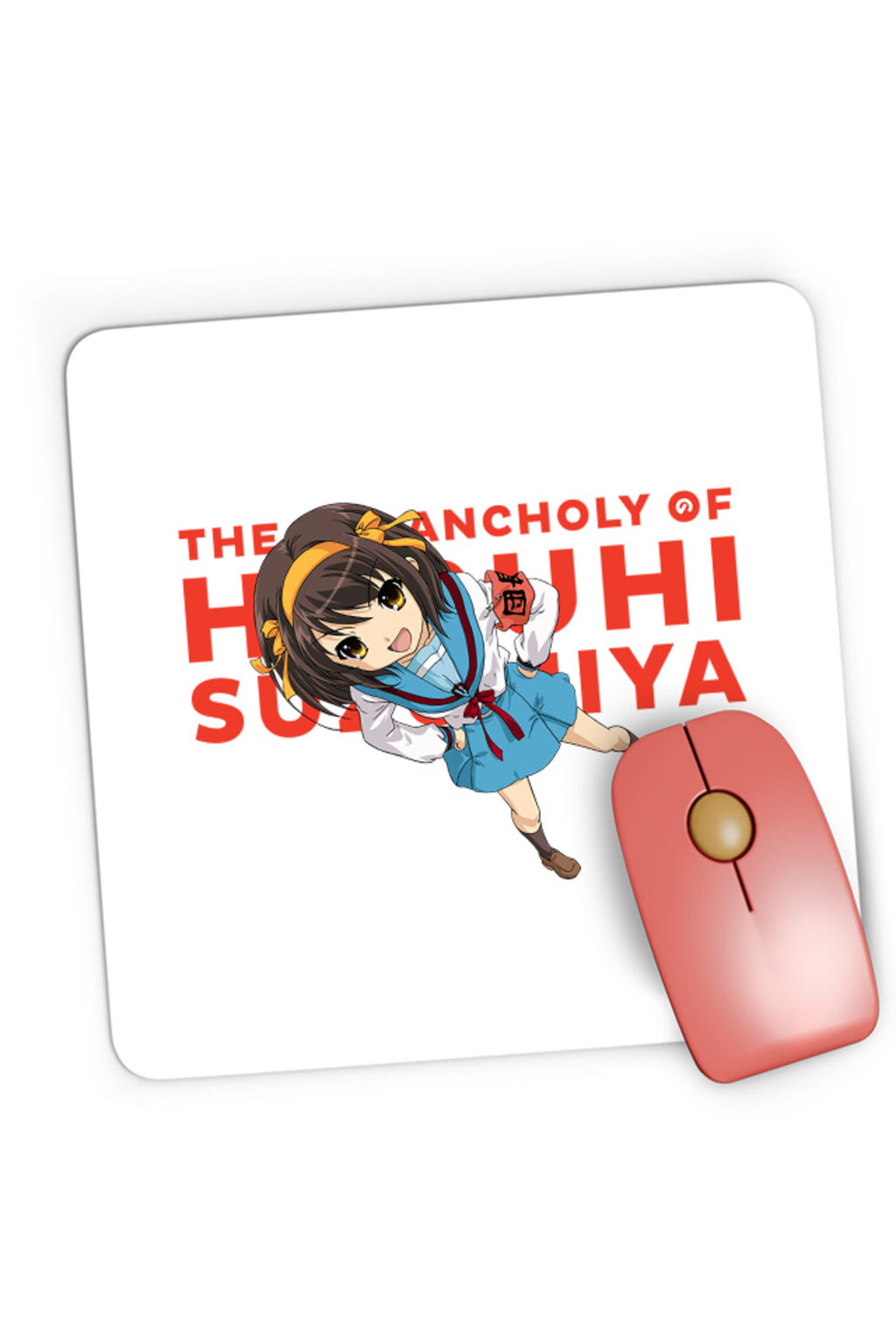 Mousepad Gaming Haruhi Suzumiya Highschool Uniform Club SOS Fun Action, 21x19 cm