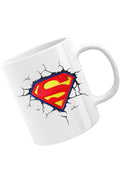 Cana Superman Logo Emblem Erou Legendar, alba, 330 ml