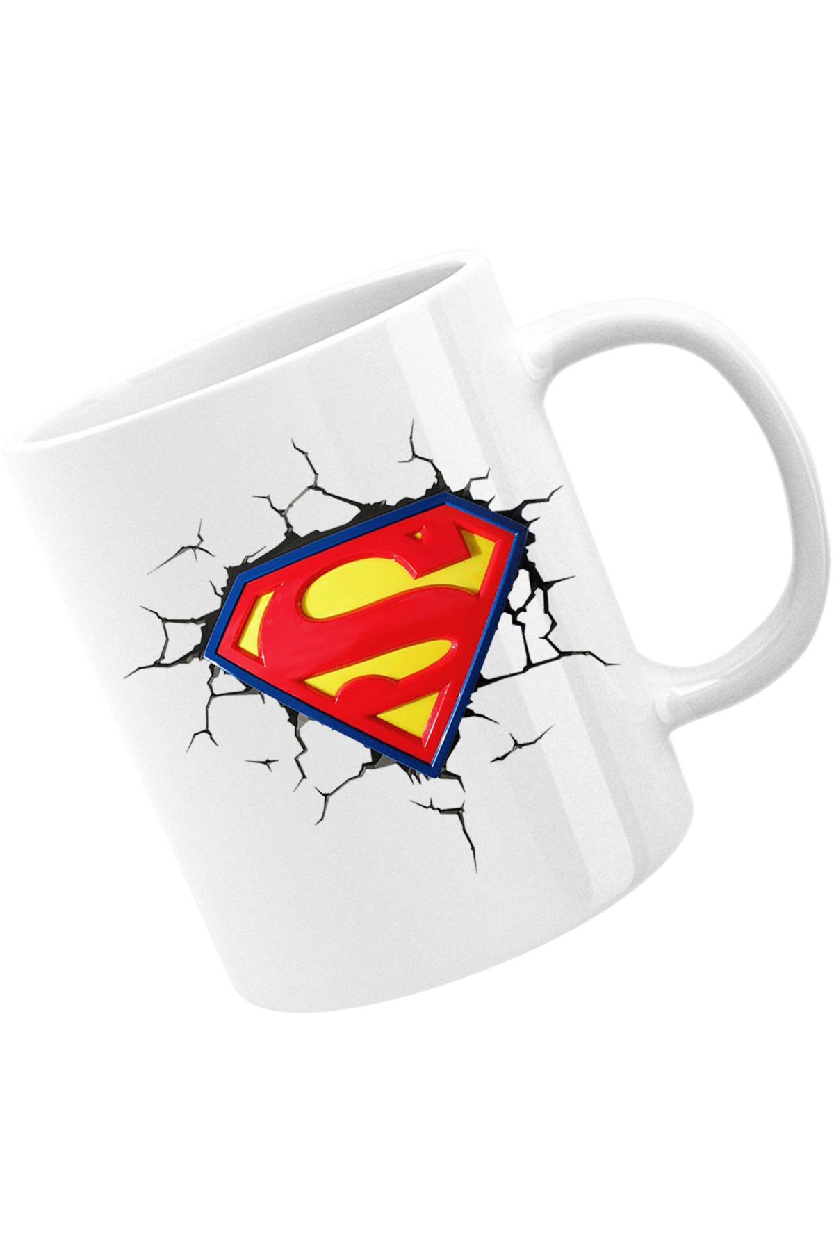 Cana Superman Logo Emblem Erou Legendar, alba, 330 ml