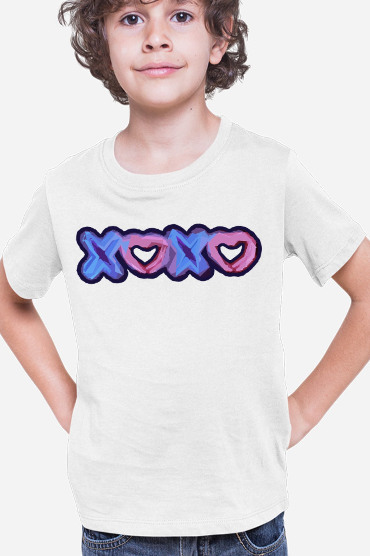 Tricou copii XOXO Logo Heart Abstract Minimalist Drama