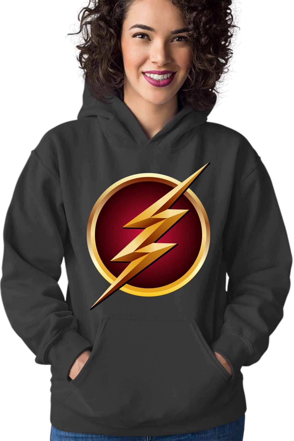 Hanorac dama The Flash Logo Superhero Comics Fast Go