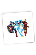 Mousepad Gaming Huggy Wuggy Captain America Ironman Funny Team Scary, 21x19 cm