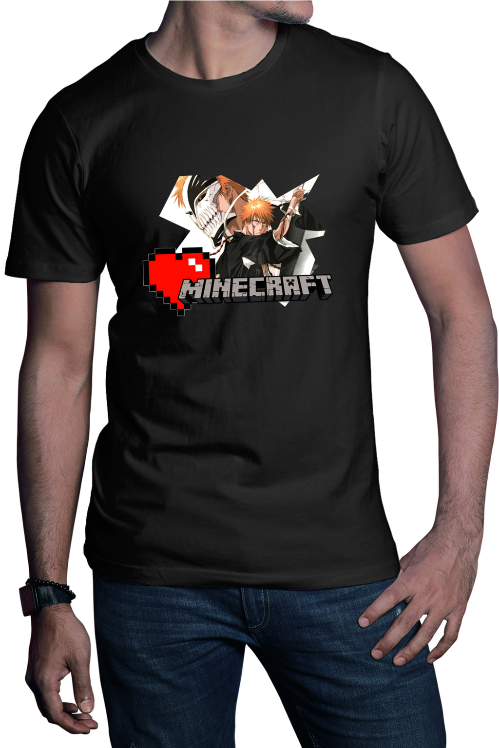 Tricou barbati Bleach Ichigo Minecraft Legendary Player