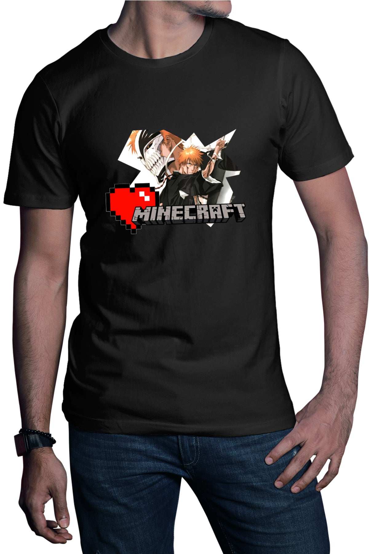 Tricou barbati Bleach Ichigo Minecraft Legendary Player