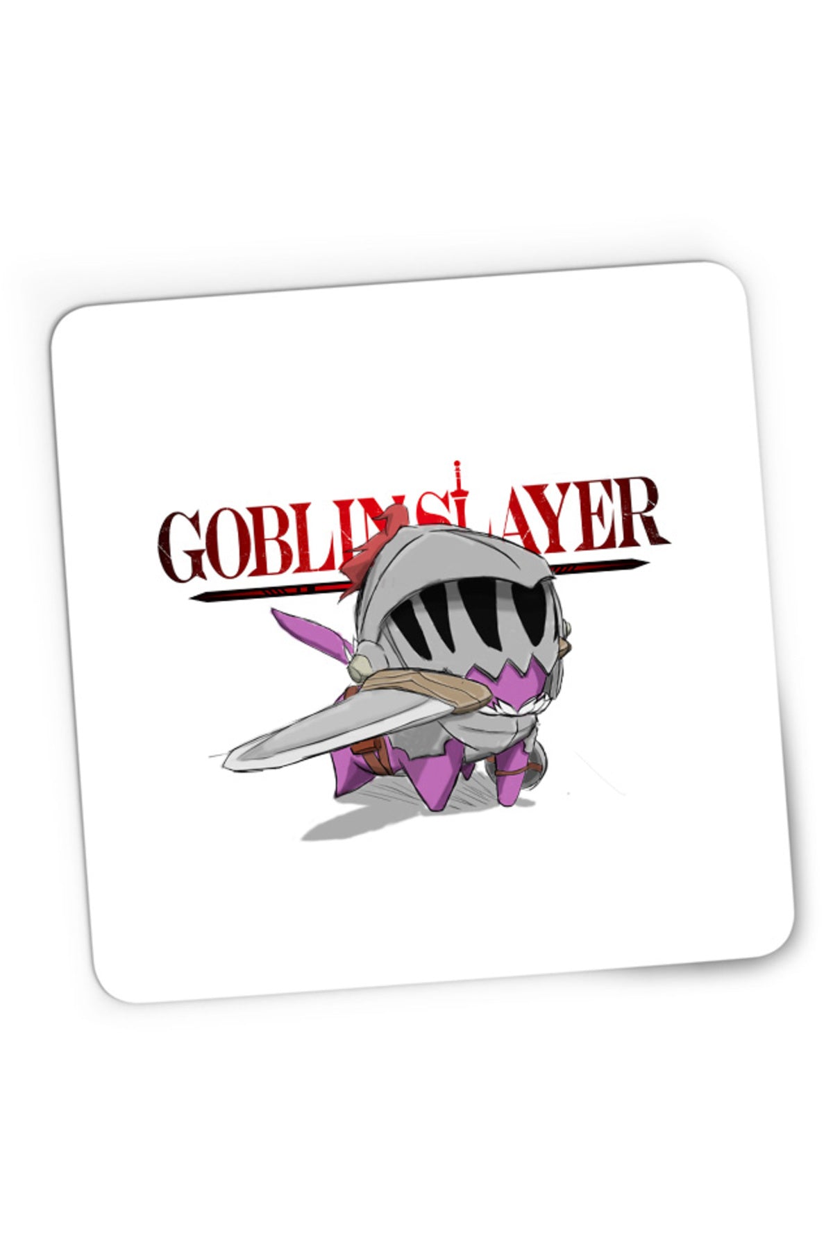 Mousepad Gaming Goblin Slayer Chibi Small Angry Otaku Baby Manga , 21x19 cm