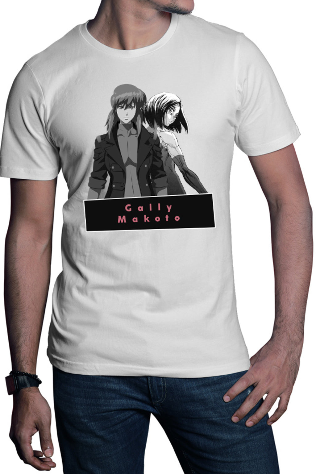 Tricou barbati Battle Angel Alita Gally Makoto Tech Anime