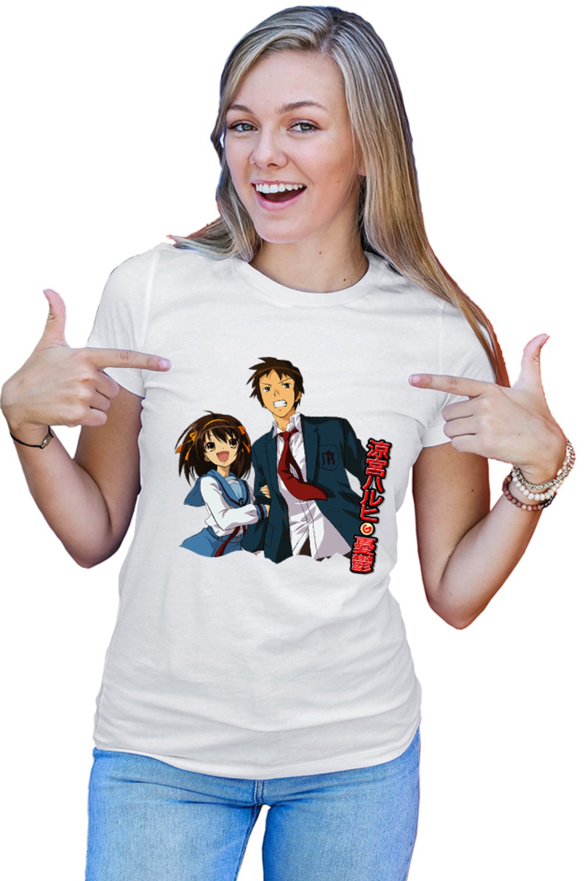 Tricou dama Haruhi Suzumiya Itsuki Random Paranormal Ghost SOS