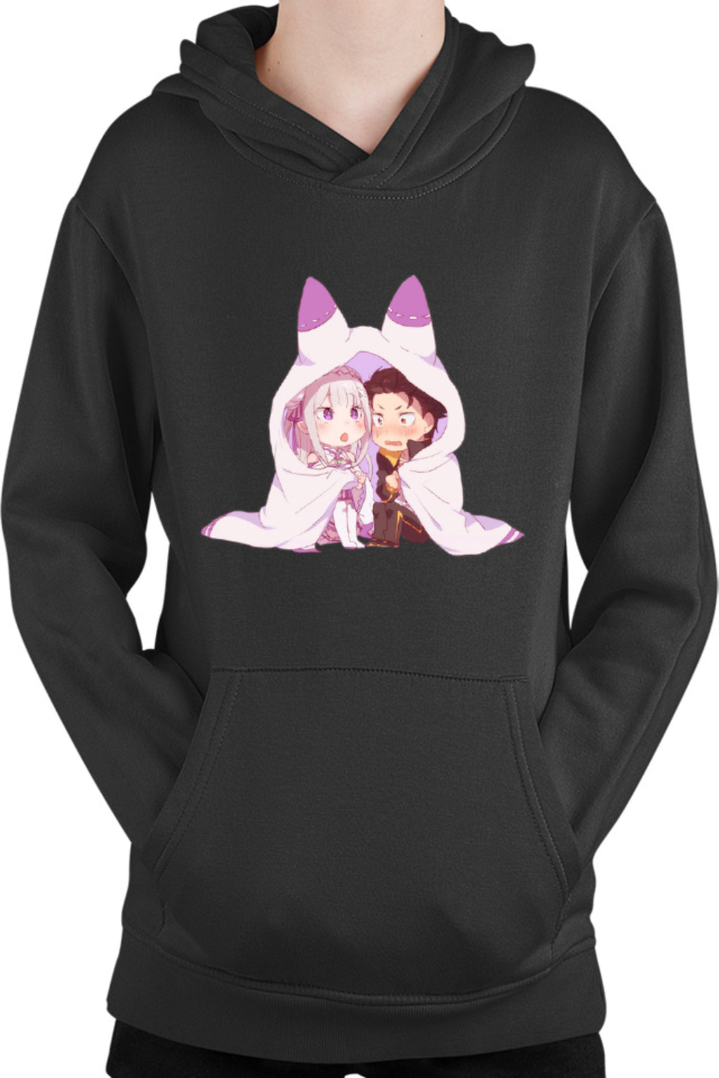 Hanorac copii Re Zero Subaru Emilia Best Waifu Magic Another World
