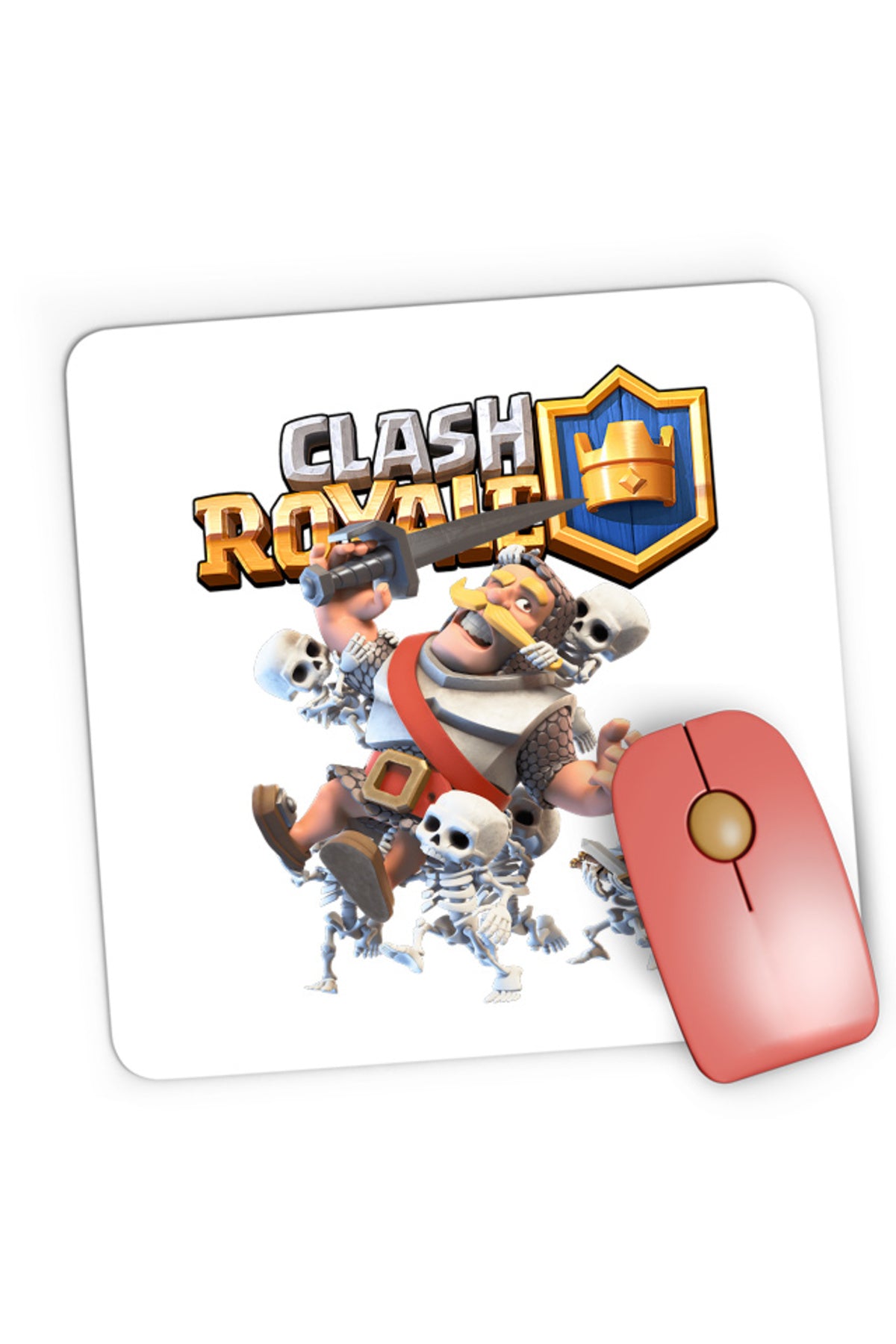 Mousepad Gaming Clash Royale Skeleton Full Team Aggresive Plan Game, 21x19 cm