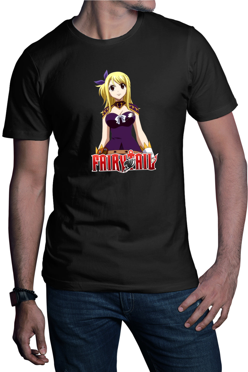 Tricou barbati Fairy Tail Lucry Heartfilia Wizard Guild