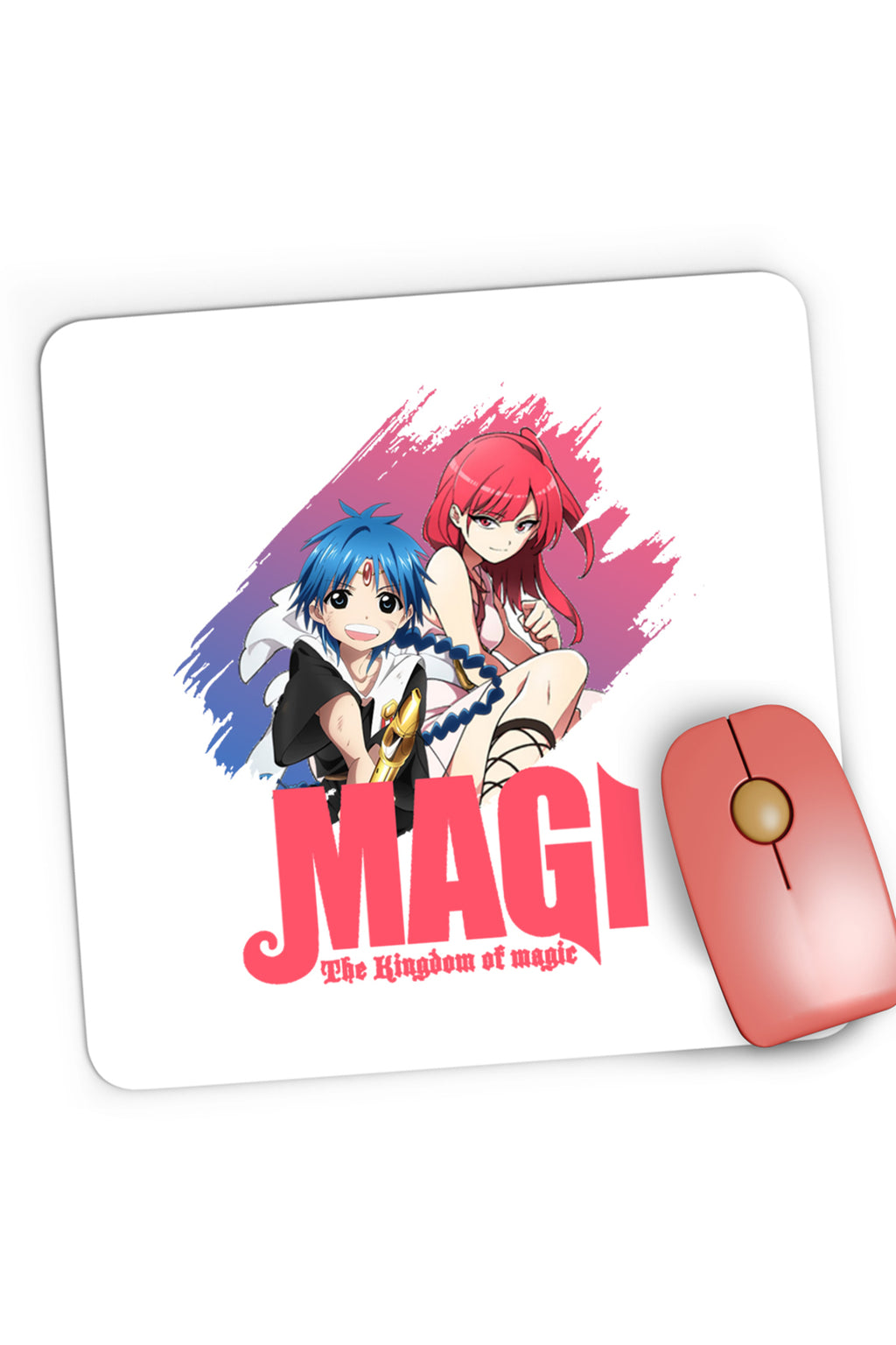 Mousepad Gaming Magi The Labyrinth of Magic Morgiana Alladin Duo Pose, 21x19 cm