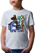 Tricou copii Among Discord Baby Groot Minecraft Diamond Sword