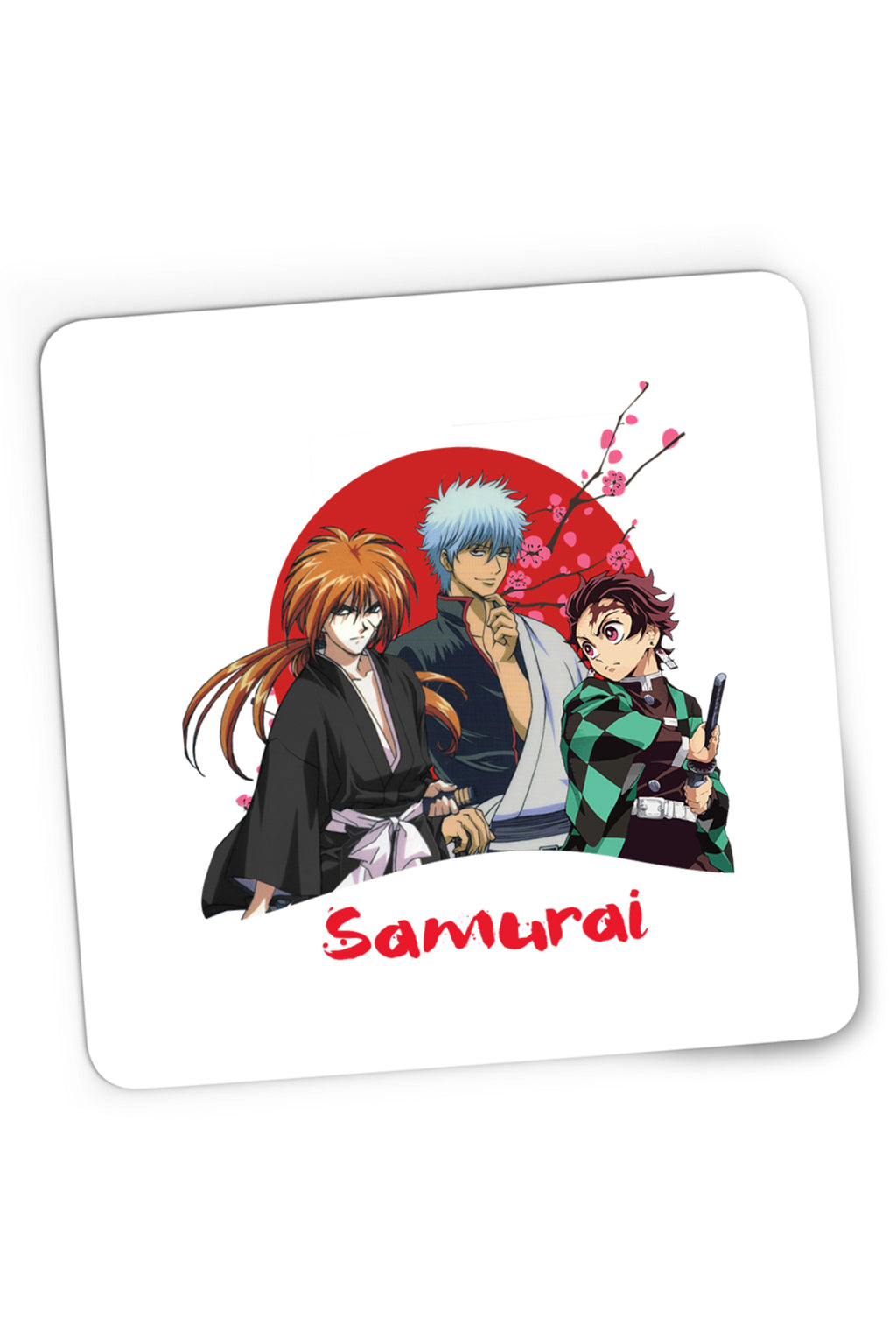 Mousepad Gaming Rurouni Kenshin Samurai Trio Text Sepuku, 21x19 cm