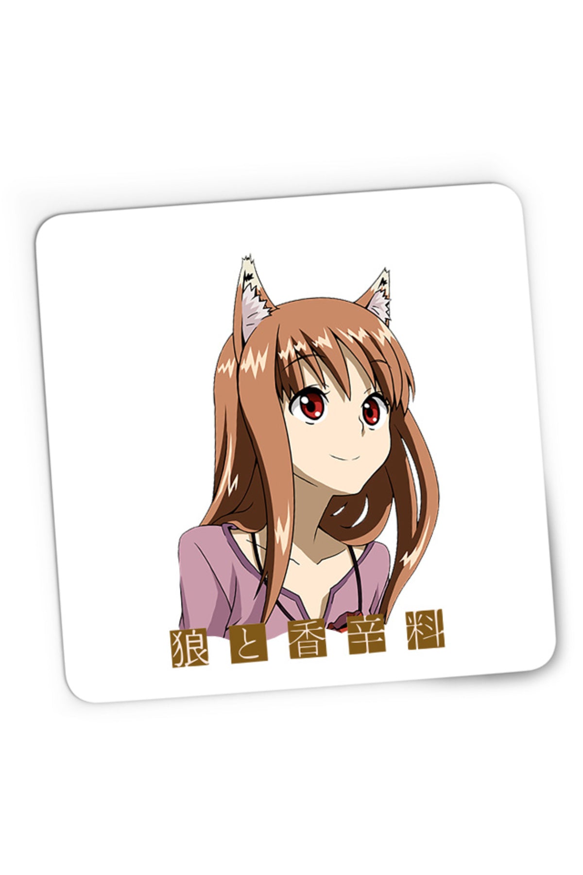 Mousepad Gaming Spice And Wolf Holo Small Fox Furry Funimation, 21x19 cm