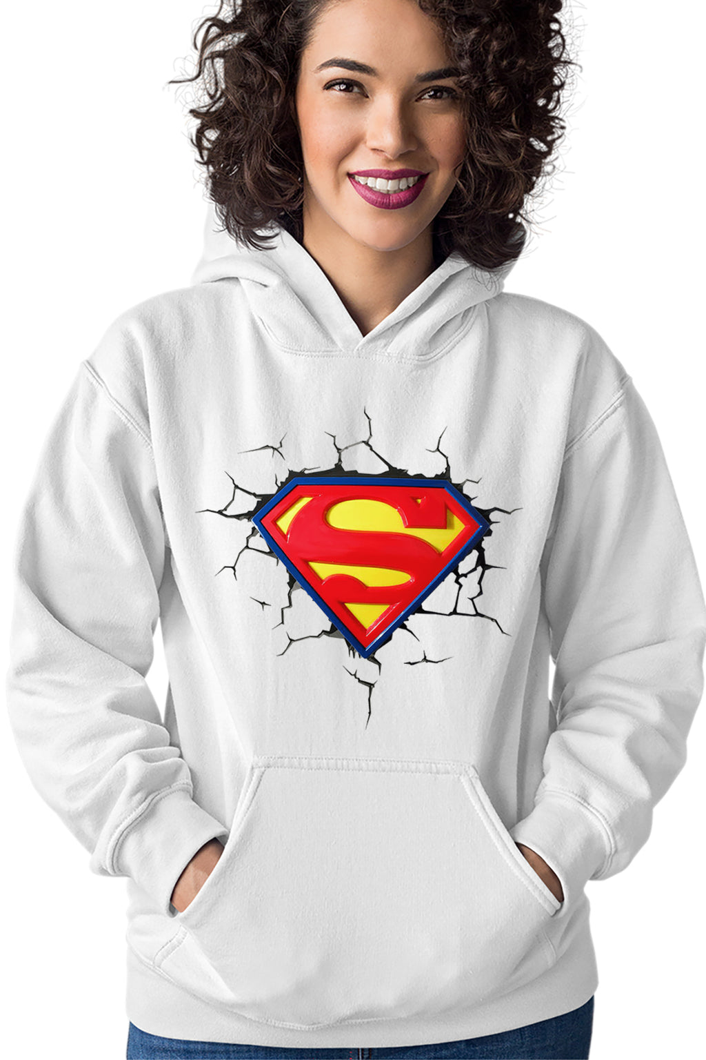 Hanorac dama Superman Logo Emblem Erou Legendar