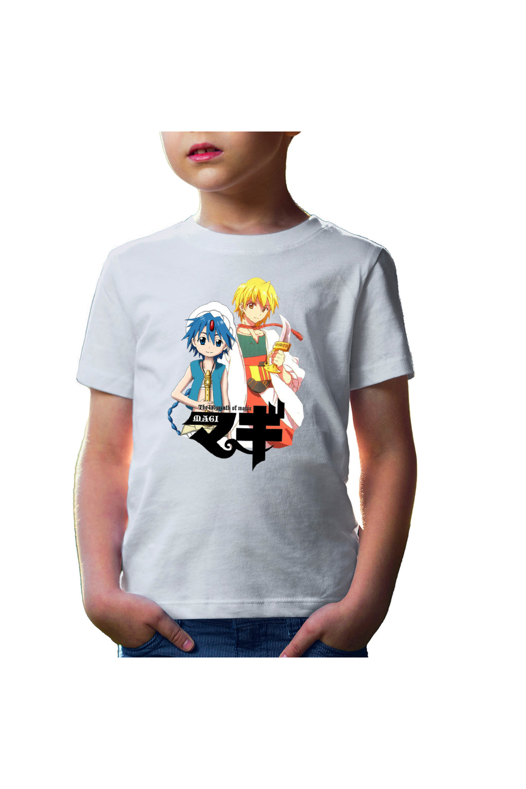 Tricou copii Magi The Labyrinth of Magic Aladin Alibaba Flute Sword