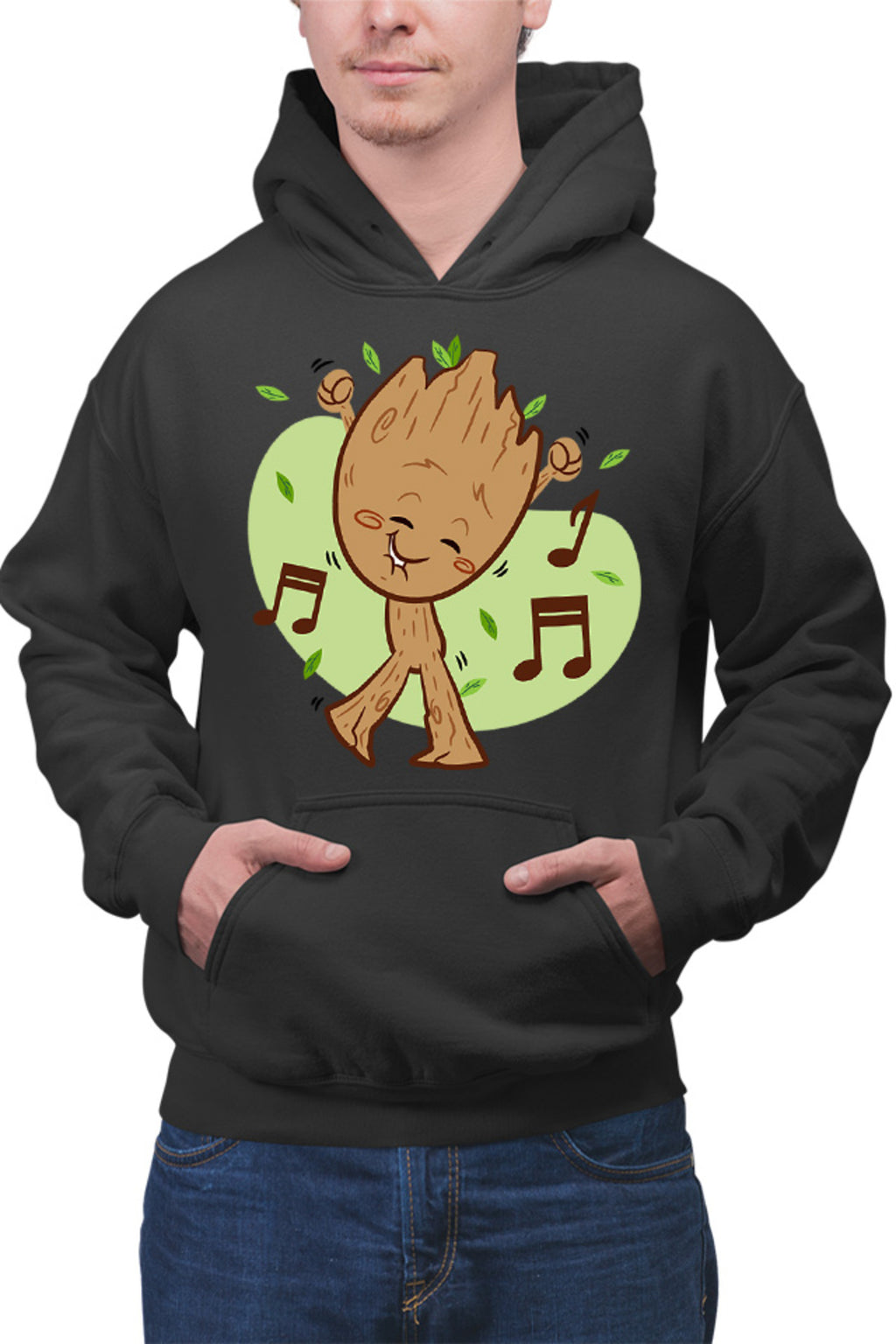 Hanorac barbati Baby Groot Music Love Dance Marvel