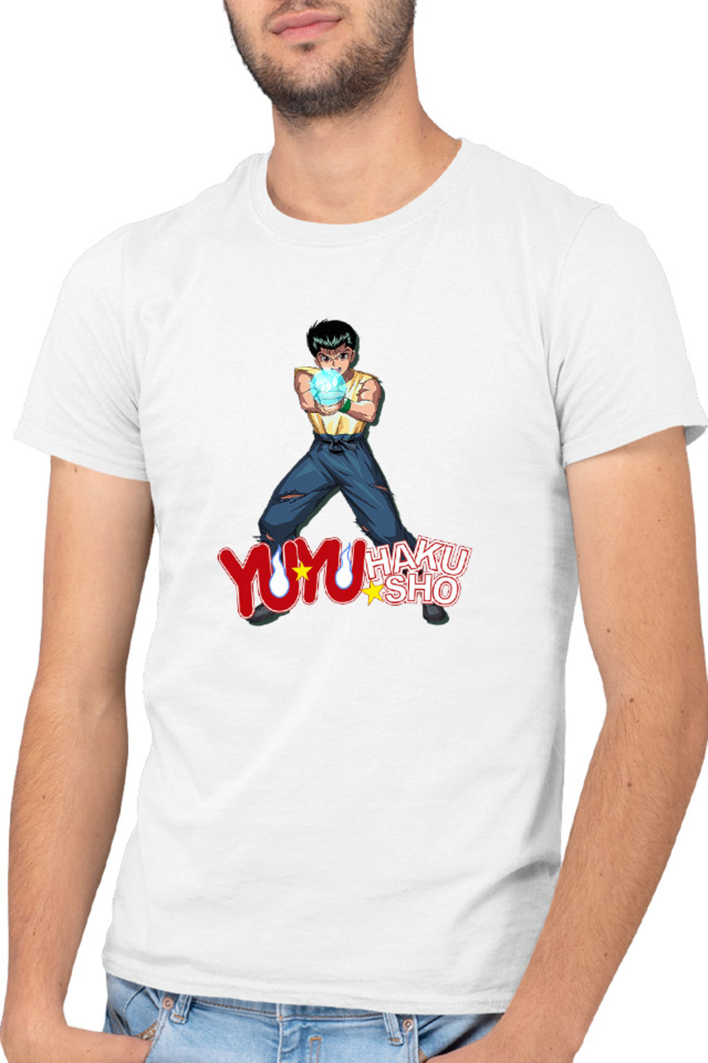 Tricou barbati Yu Yu Hakusho Yusuke Urameshi Super Power Paranormal Anime