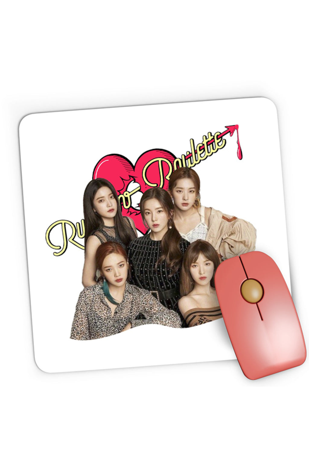 Mousepad Gaming Red Velvet Russian Roulette Heart Album New Hit, 21x19 cm