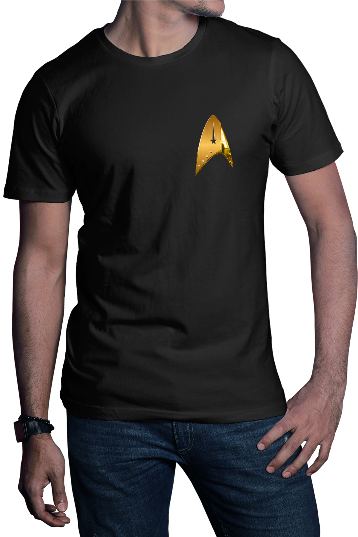 Tricou barbati Star Trek Comunicator Badge Teleport
