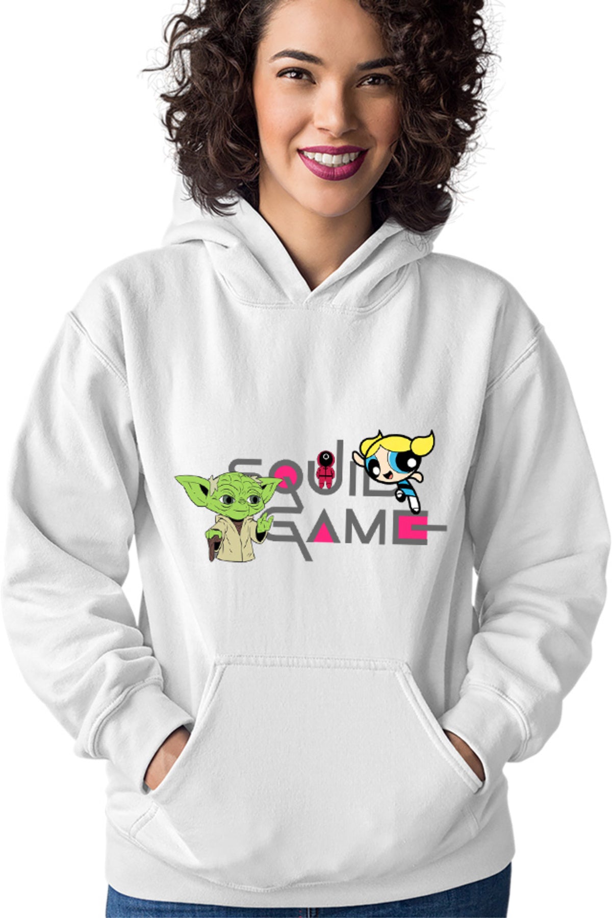 Hanorac dama Squid Game Bubble Yoda Master