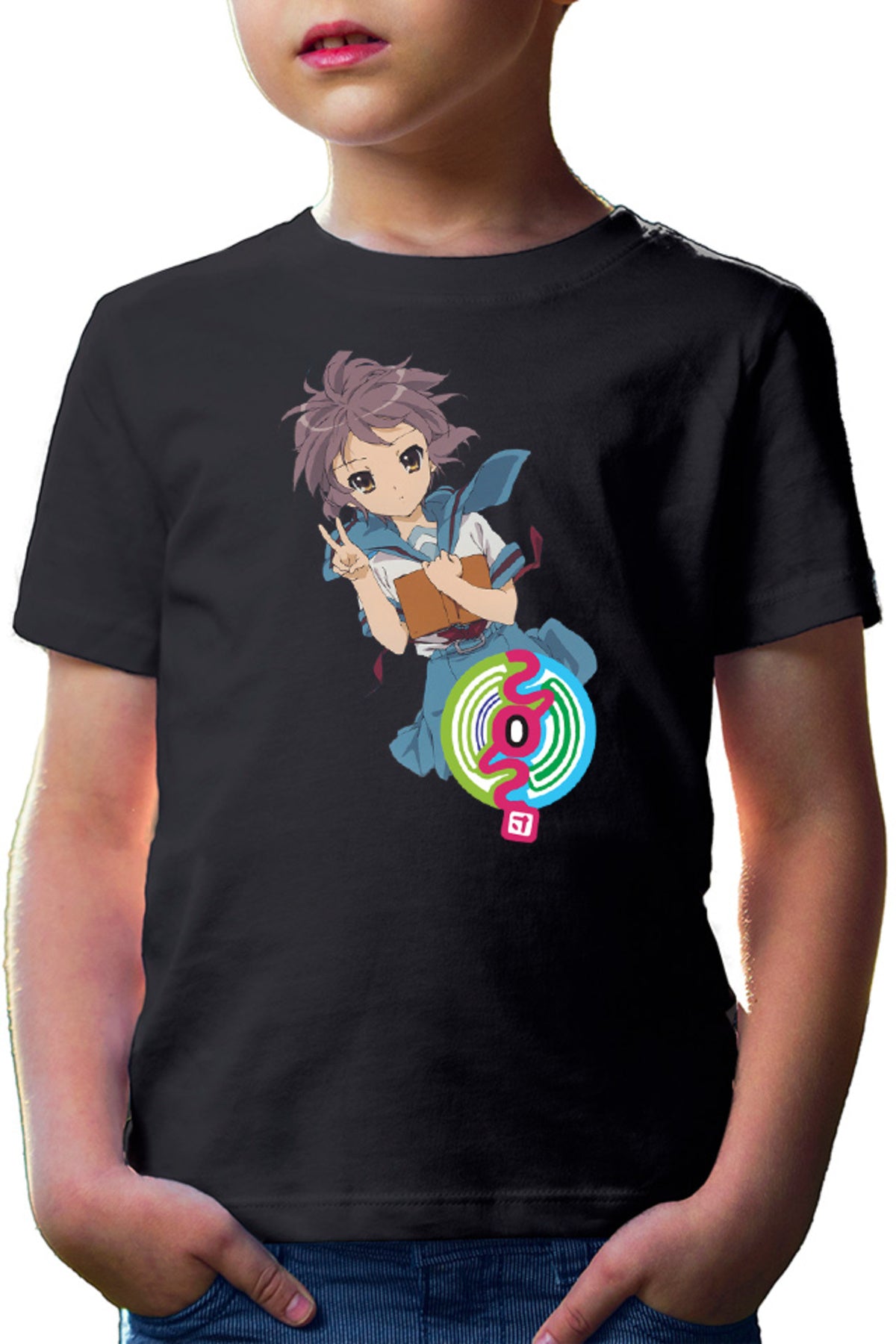 Tricou copii Haruhi Suzumiya Yuki SOS Manga Comedy Marvel