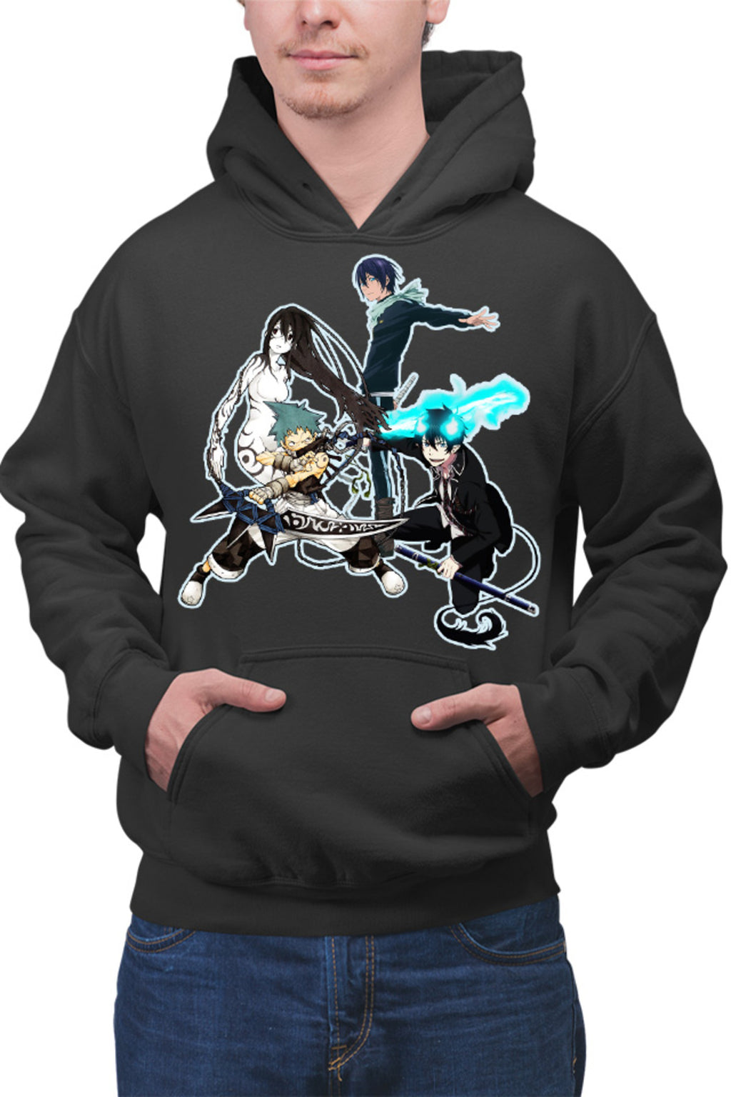 Hanorac barbati Soul Eater Black Star Yato Noragami Rin Ao no Exorcist Ghost