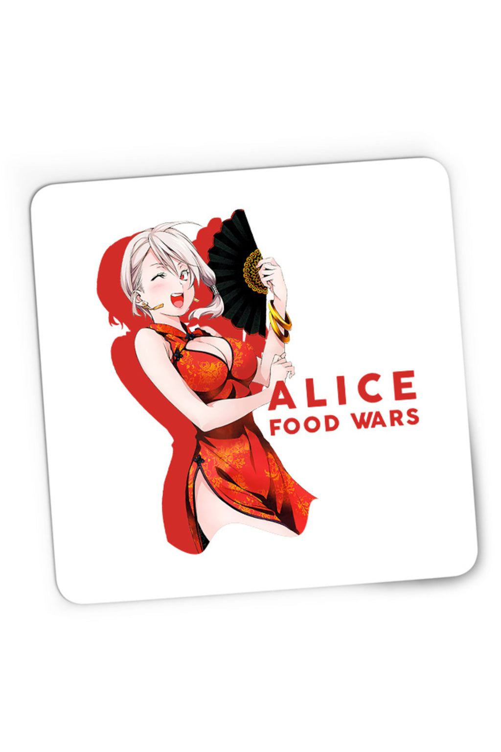 Mousepad Gaming Food Wars Alice Fan Chinese Dress Animeuri, 21x19 cm