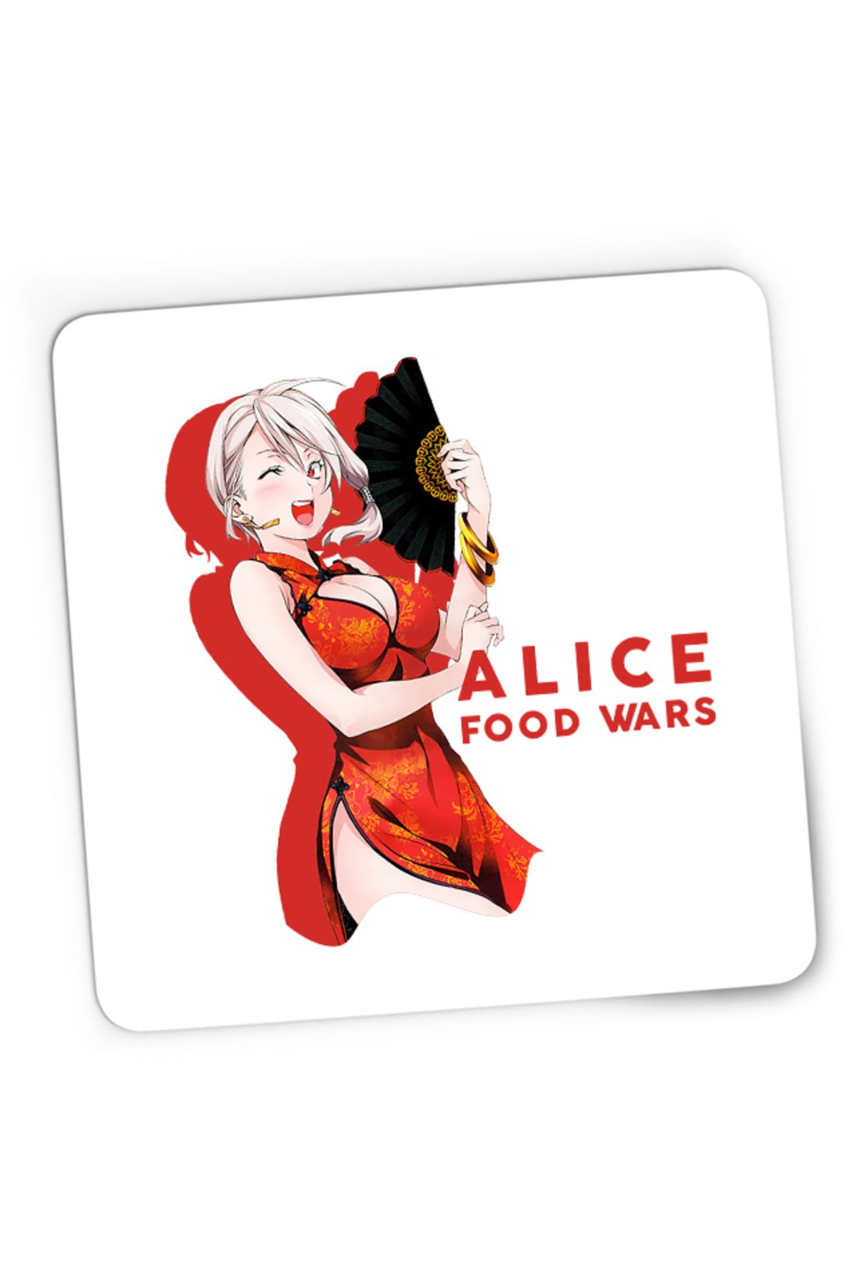 Mousepad Gaming Food Wars Alice Fan Chinese Dress Animeuri, 21x19 cm