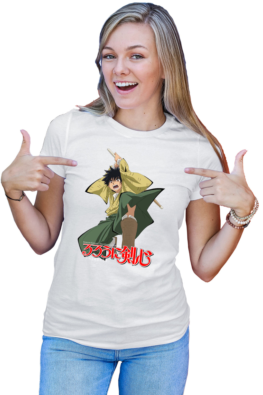 Tricou dama Rurouni Kenshin Yahiko Hit Logo Spadasin