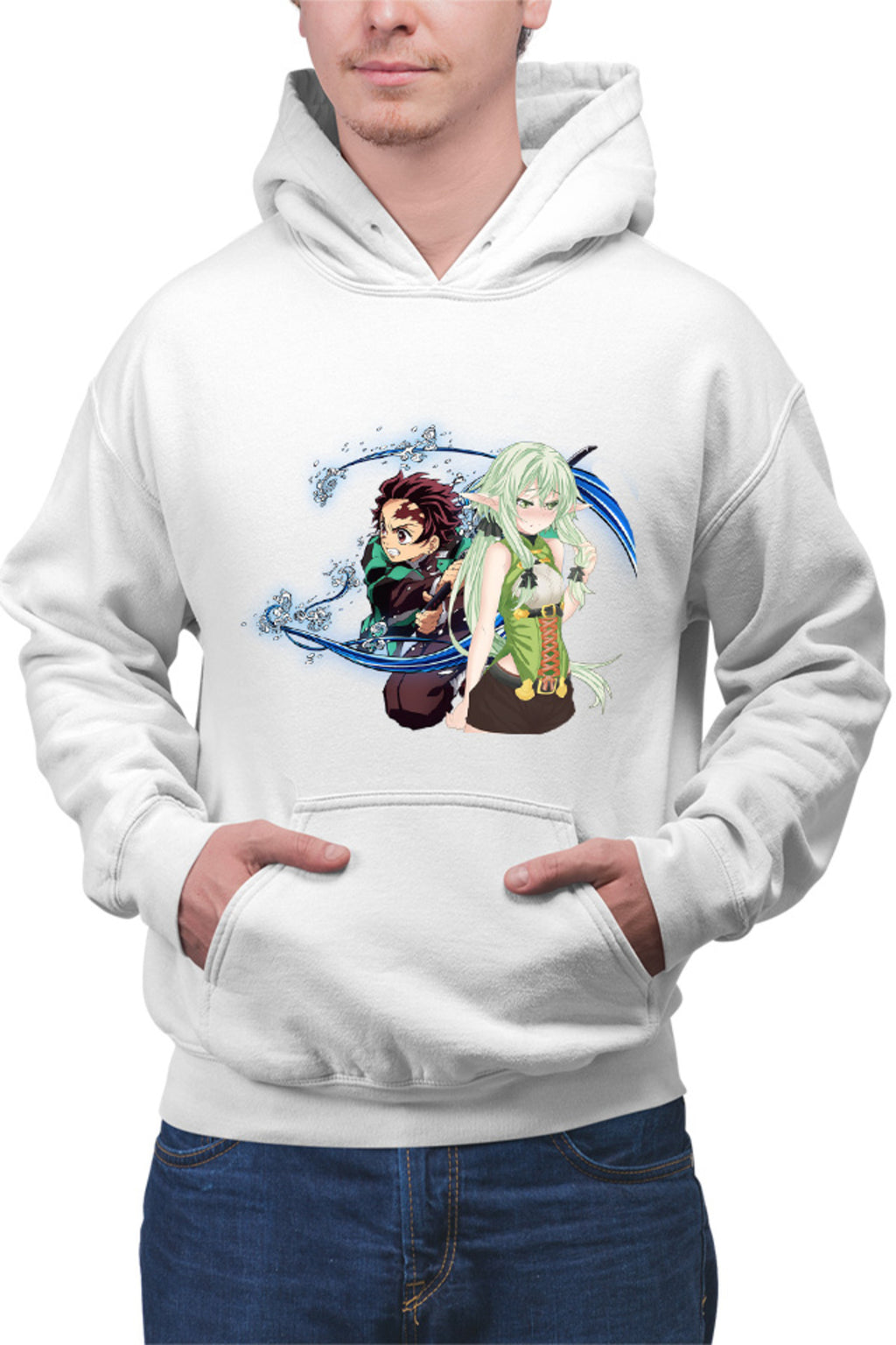 Hanorac barbati Goblin Slayer Elf Kimetsu no Yaiba Tanjirou