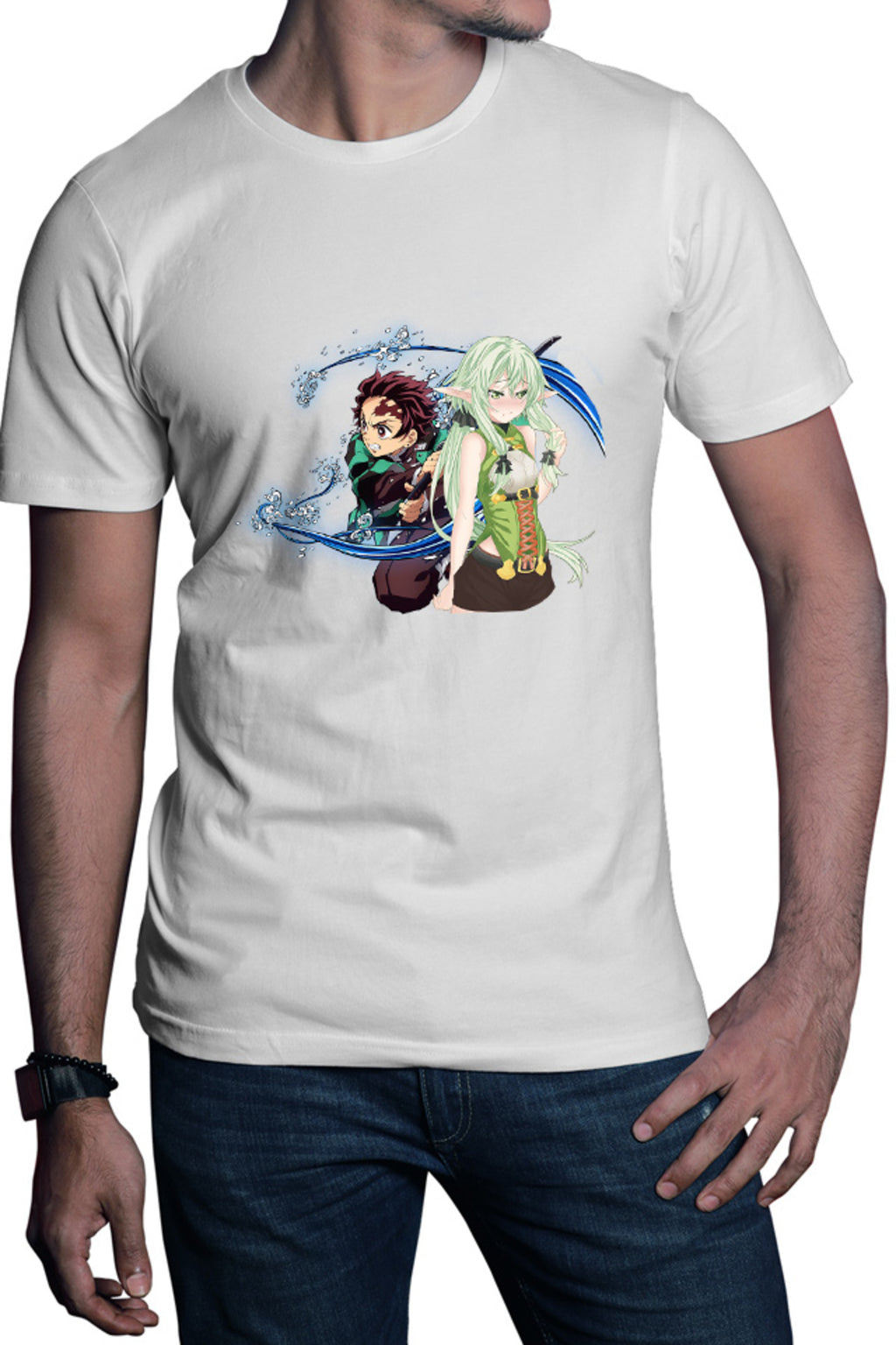 Tricou barbati Goblin Slayer Elf Kimetsu no Yaiba Tanjirou