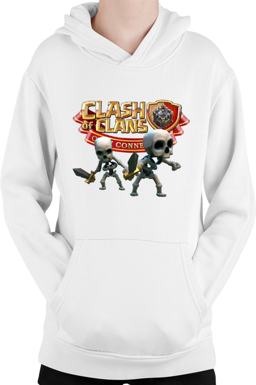 Hanorac copii Clash of Clans Skeletons Team Tank Sword Fighters Logo