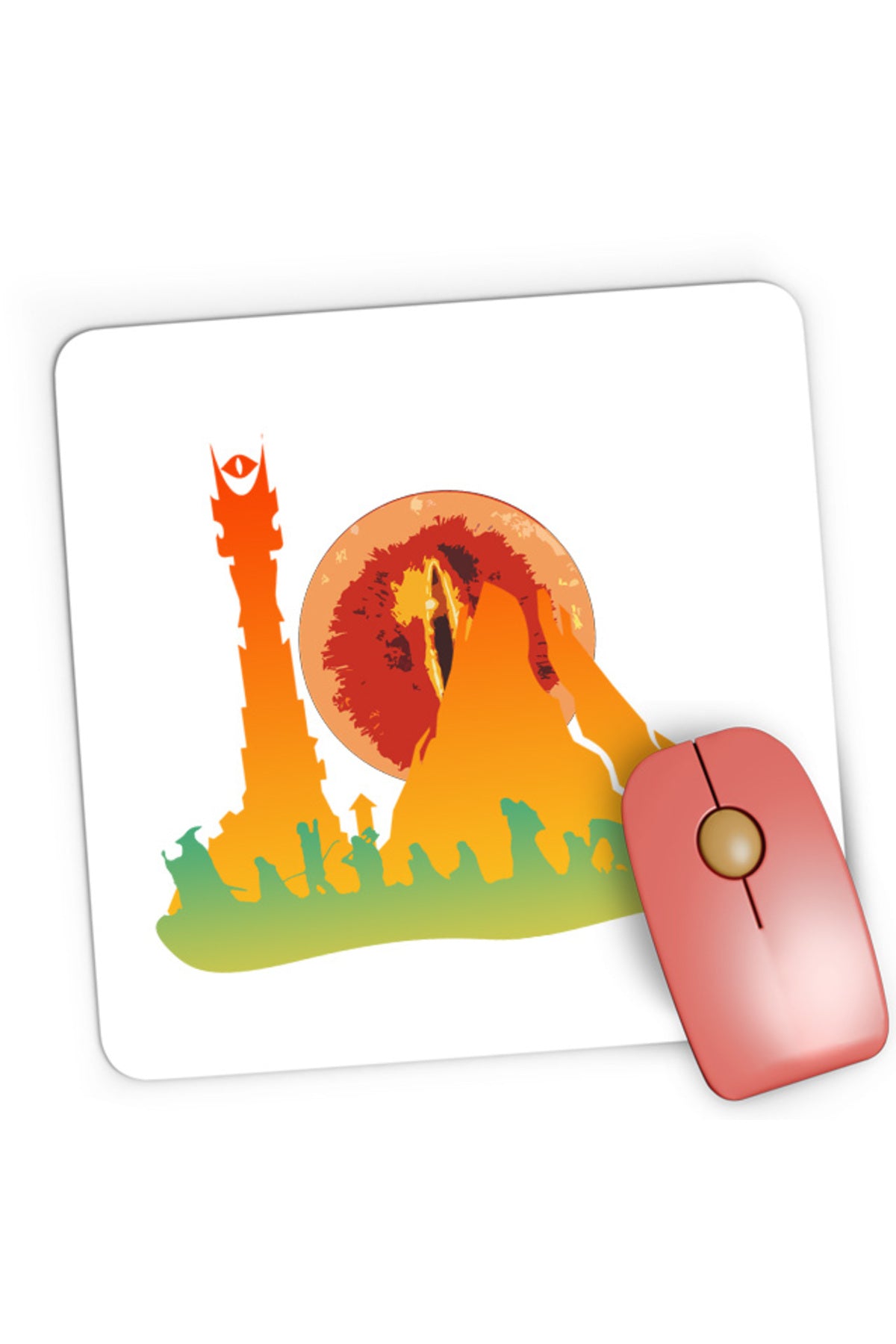 Mousepad Gaming Lord of the Rings Mountain Trip Save World Protect, 21x19 cm
