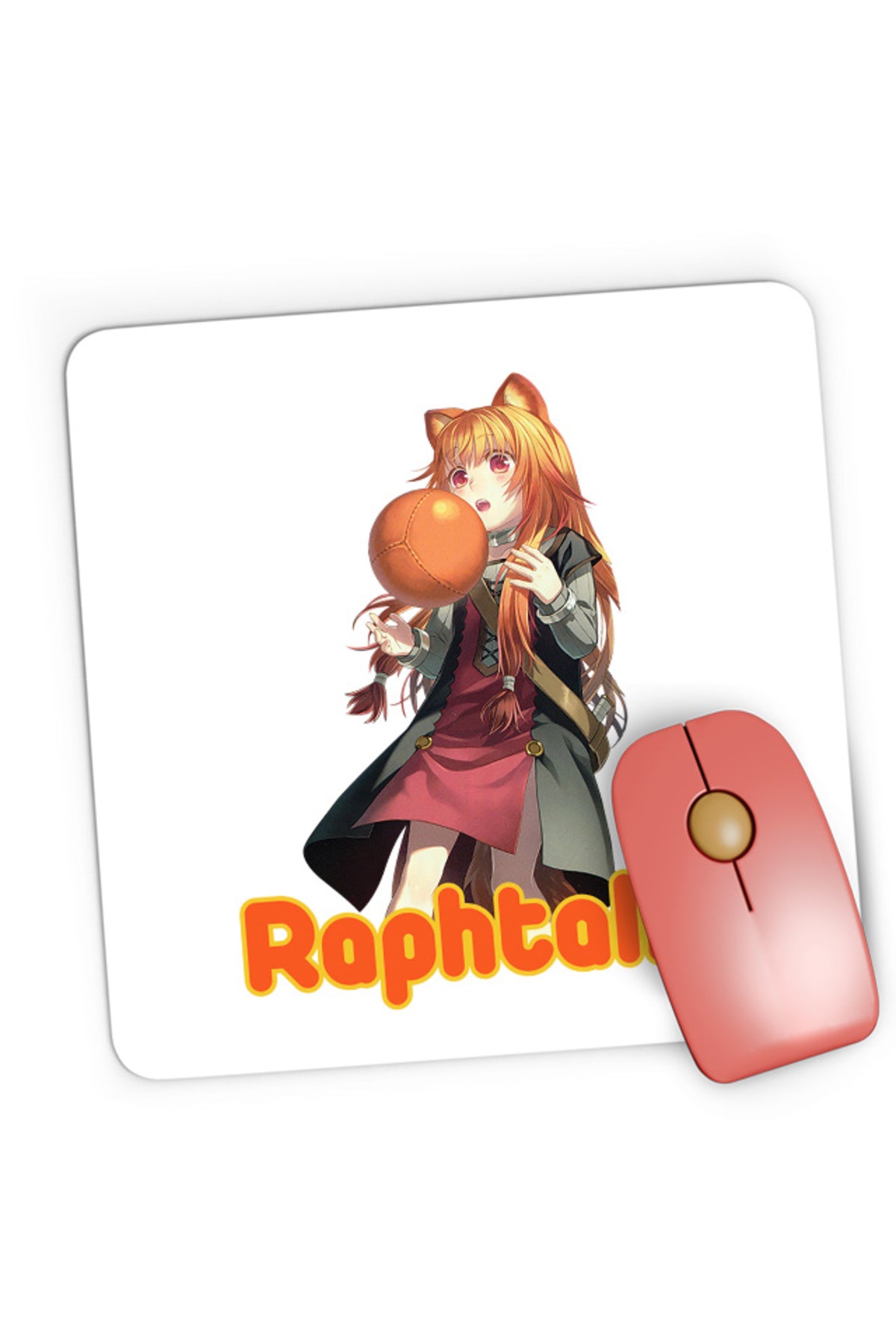 Mousepad Gaming Rising of the Shield Hero Raphtalia Furry Ball Dream Playful, 21x19 cm