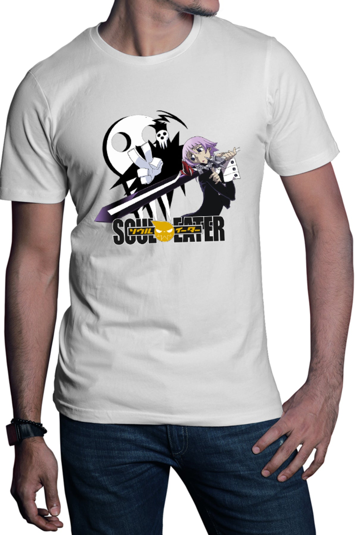 Tricou barbati Soul Eater Death The Kid Crona Psihic Anime Comedy